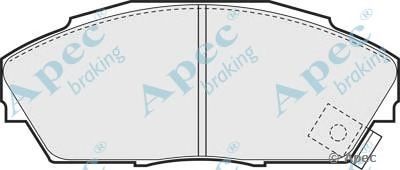 APEC BRAKING pad704 -  Комплект тормозных колодок, дисковый тормоз